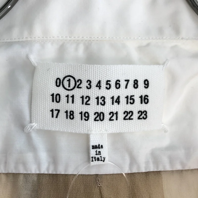 Maison Martin Margiela / メゾンマルタンマルジェラ | 2015SS | シフォンドッキング バックジップ ノースリーブシャツ | 38 | レディース