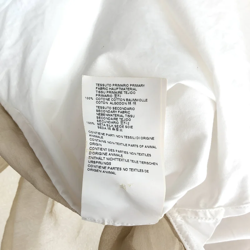 Maison Martin Margiela / メゾンマルタンマルジェラ | 2015SS | シフォンドッキング バックジップ ノースリーブシャツ | 38 | レディース