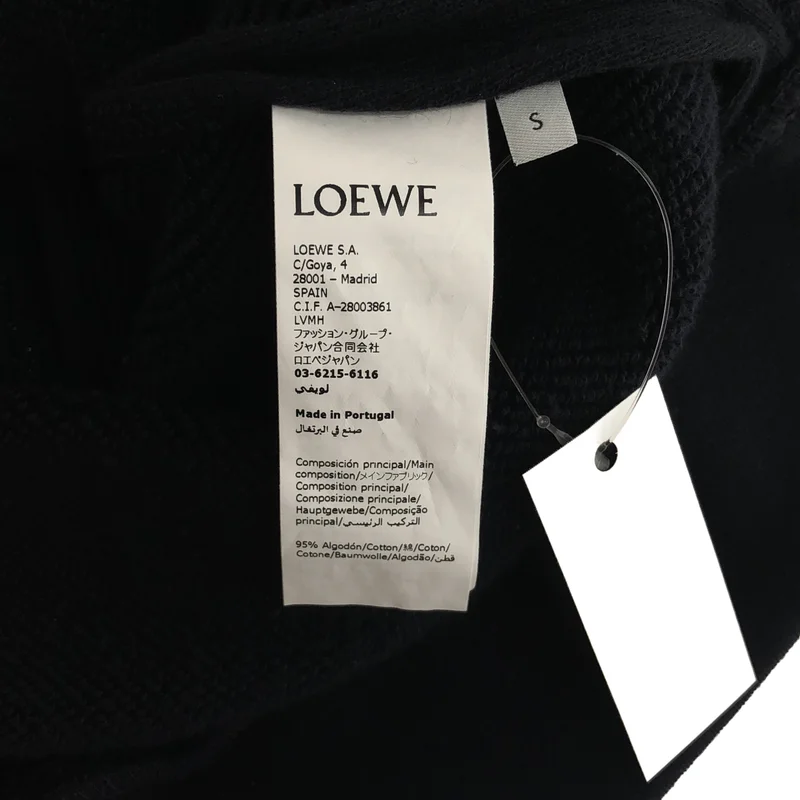 LOEWE / ロエベ | コットン カシミヤ バックロゴ スウェットポンチョ | S | レディース