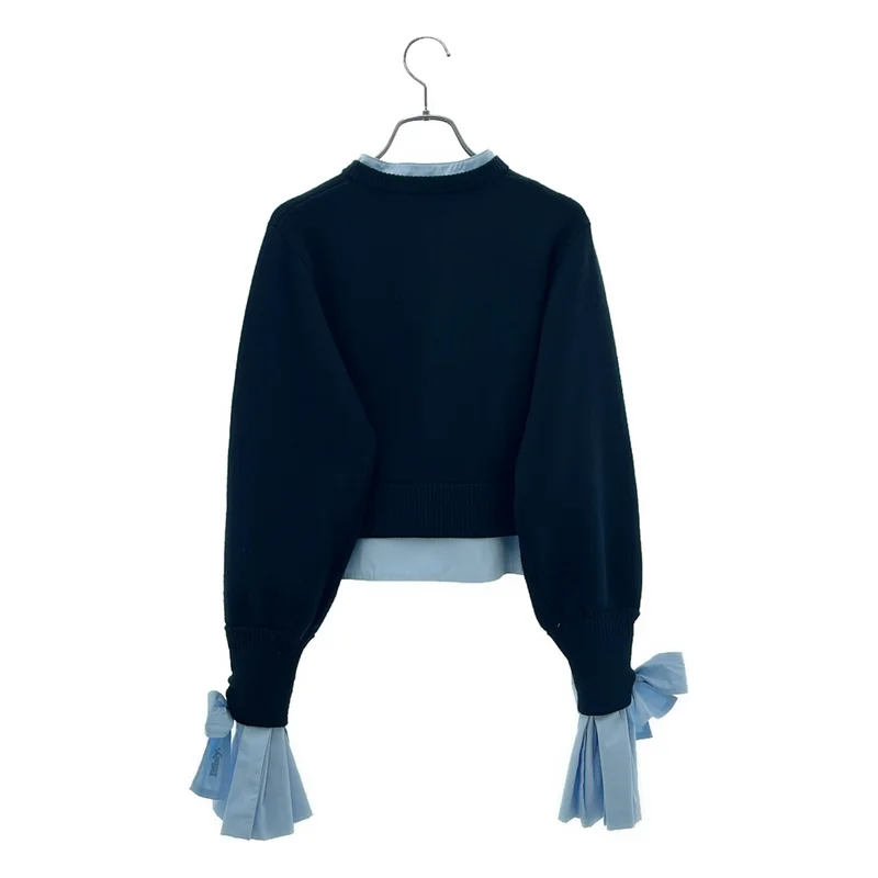 Bibiy. / ビビィ | ANGELIQUE KNIT / リボン シャツドッキング カーディガン | F | レディース