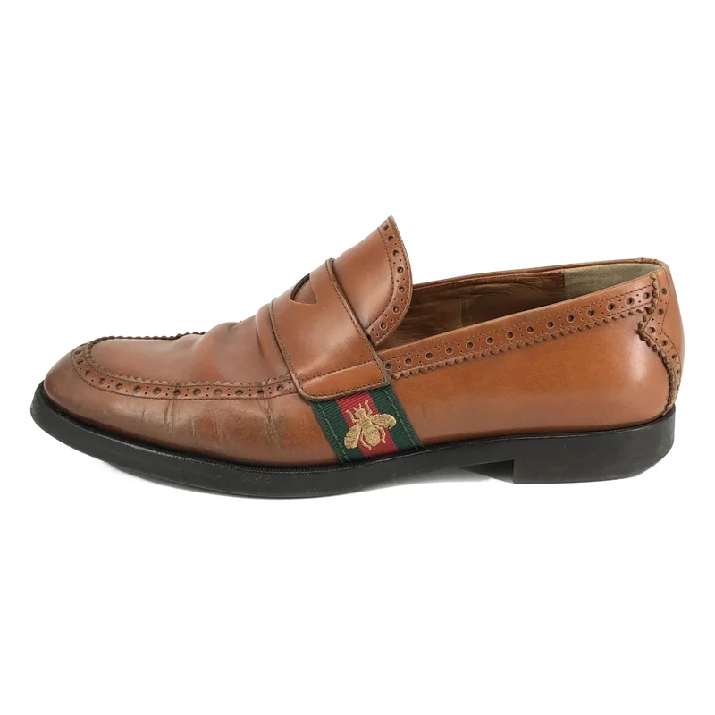 GUCCI / グッチ | Bee 刺しゅう シェリーライン ローファー | 10 | メンズ