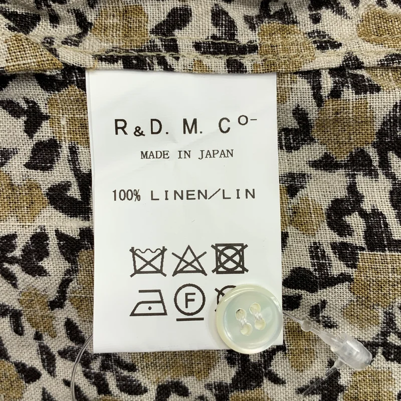 R&D.M.Co / オールドマンズテーラー | 総柄 フラワー オールドブルー スタンドカラー シャツ ワンピース | S | レディース
