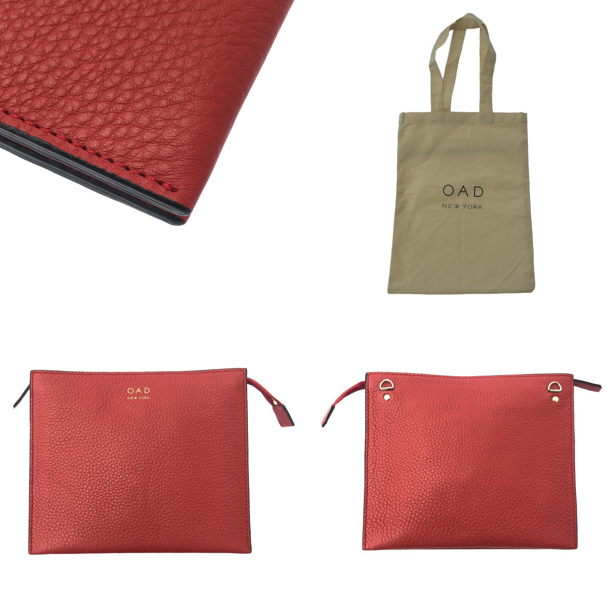 【新品】  OAD NEW YORK / オーエーディーニューヨーク | レザー 2WAY ハンドバッグ ショルダーバッグ | ネイビー | レディース OAD NEW YORK（オーエーディーニューヨーク） バッグ オーエーディー