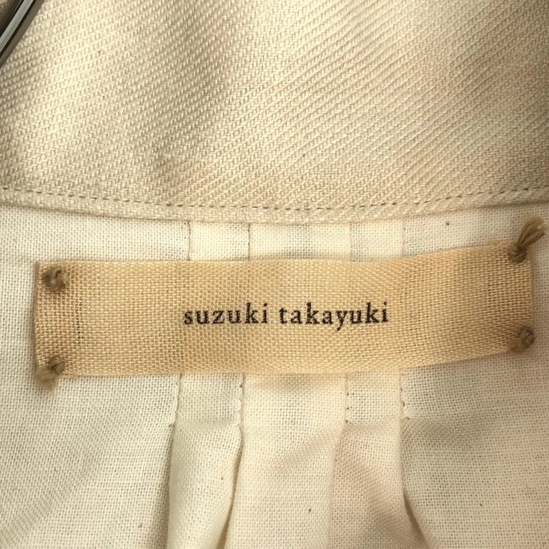 suzuki takayuki / スズキタカユキ | リネン カットオフ ジップアップ ブルゾン | 1 | レディース