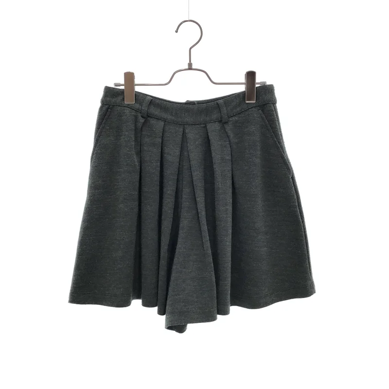 MM6 Maison Martin Margiela / エムエムシックスメゾンマルタンマルジェラ | 2010AW | ウール混 3タック バックジップ キュロットショートパンツ | M | レディース