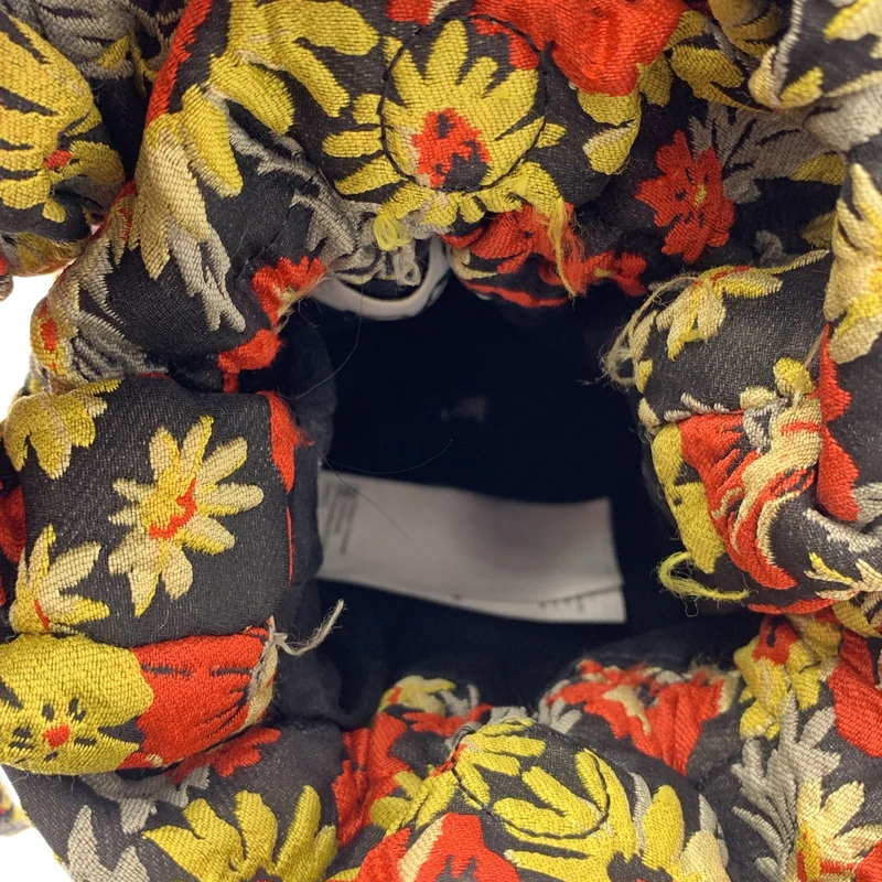 Ganni / ガニー | Embroidered Floral Crossbody / 総柄 フラワー ジャガード ロゴ 巾着 ショルダーバッグ | ONE | レディース