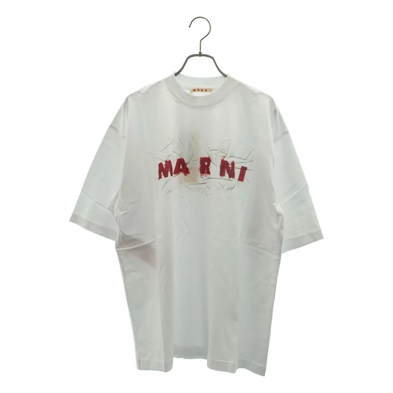 MARNI / マルニ | オーガニックコットン ロゴプリント Tシャツ | 46 | メンズ