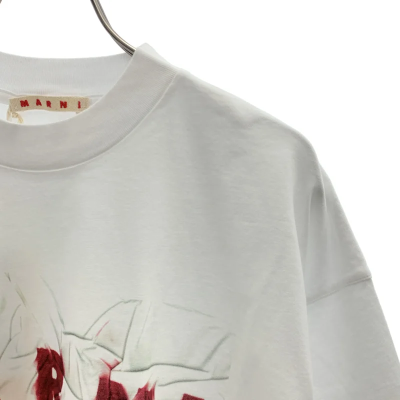MARNI / マルニ | オーガニックコットン ロゴプリント Tシャツ | 46 | メンズ