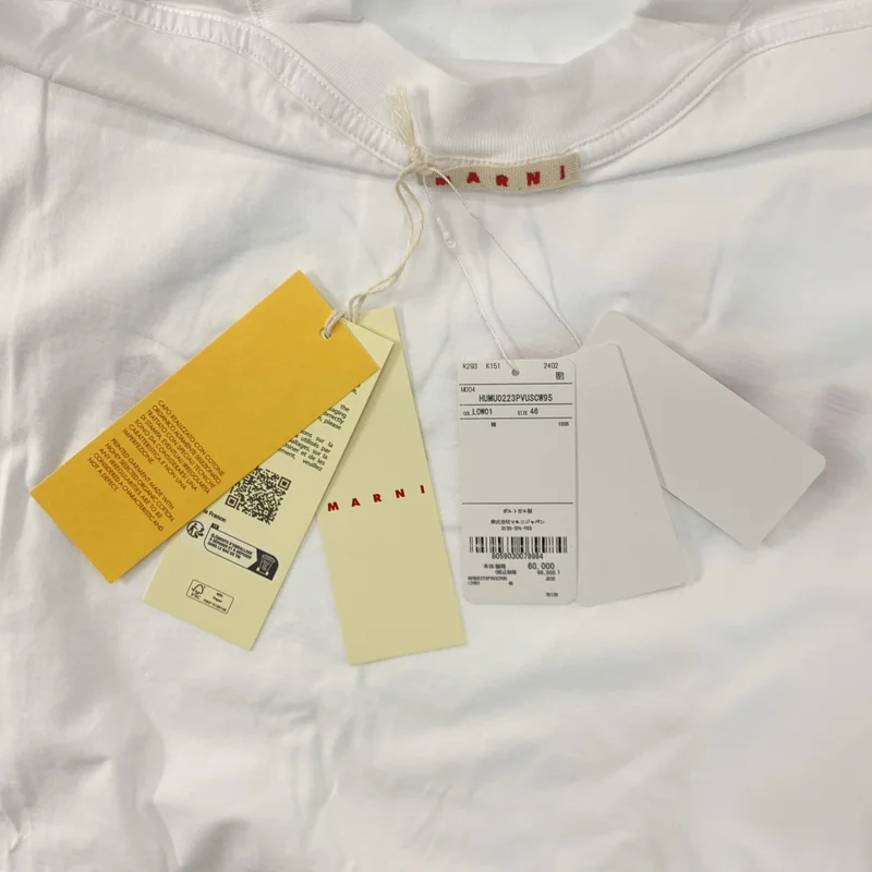 MARNI / マルニ | オーガニックコットン ロゴプリント Tシャツ | 46 | メンズ
