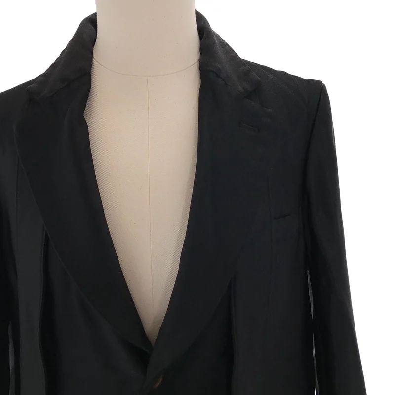 COMME des GARCONS HOMME PLUS / コムデギャルソンオムプリュス | 2020SS | 製品加工 ポリエステル縮絨 変形 ストラップ テーラードジャケット | S | メンズ