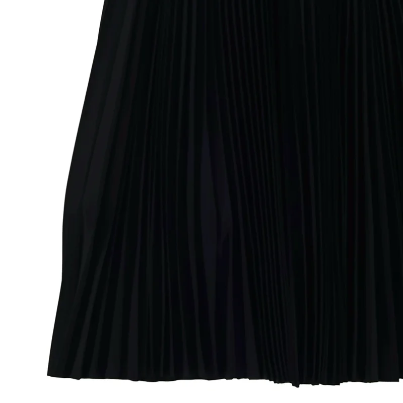 HYKE / ハイク | 2023SS | TAFFETA PLEATED SKIRT / ロゴボタン タフタ プリーツ スカート / 裏地付き | 1 | レディース
