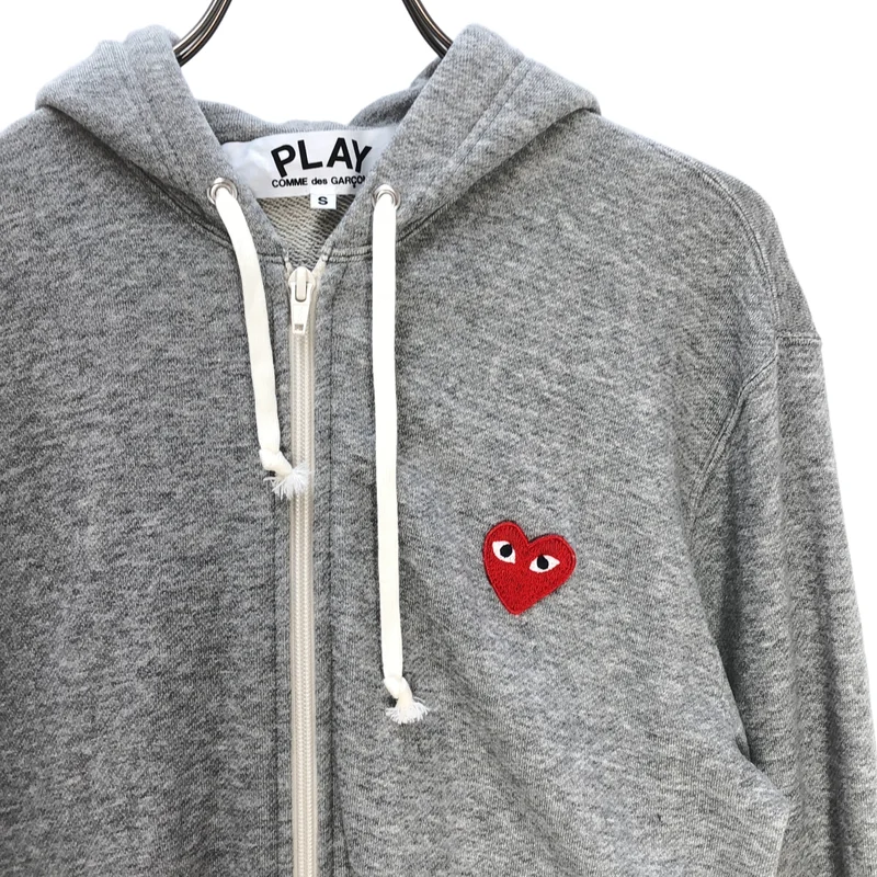 PLAY COMME des GARCONS / プレイコムデギャルソン | ハートパッチ ジップパーカー | S | レディース