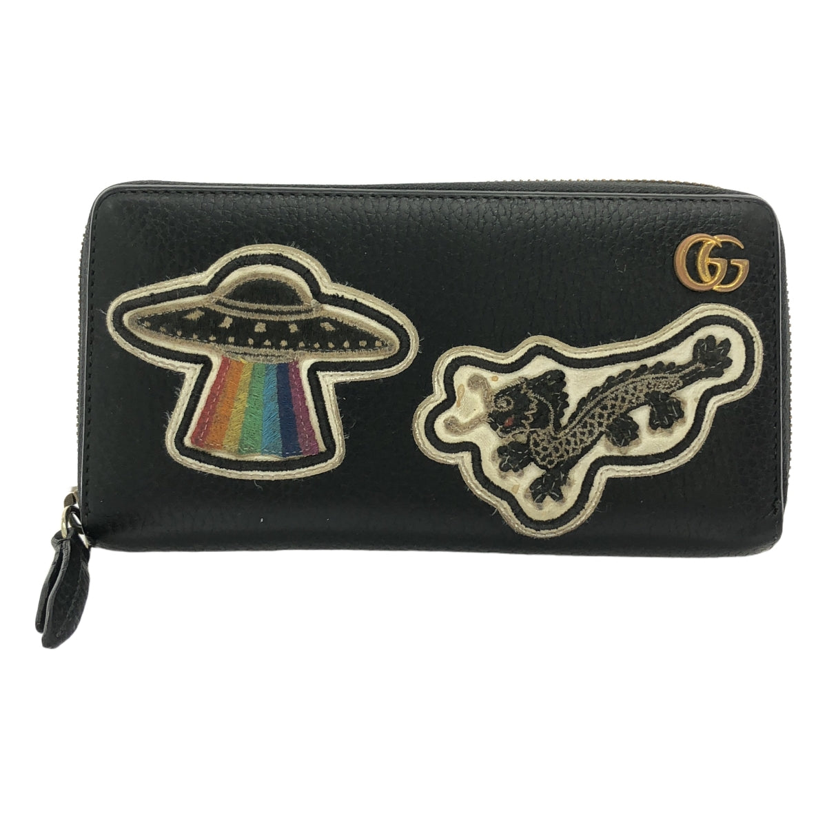 GUCCI UFO長財布 GUCCI / グッチ | UFO & ドラゴン / レザー ラウンドファスナー ロング