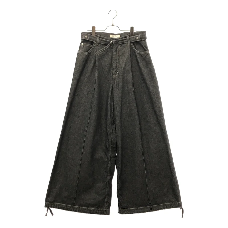 beautiful people / ビューティフルピープル | 2026SS | left hand twilldenim one tuck wide pants / セルビッチデニム ワンタックワイドパンツ | 40 | メンズ