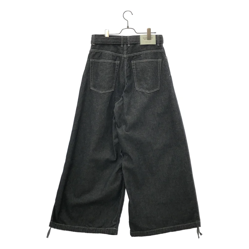 beautiful people / ビューティフルピープル | 2026SS | left hand twilldenim one tuck wide pants / セルビッチデニム ワンタックワイドパンツ | 40 | メンズ