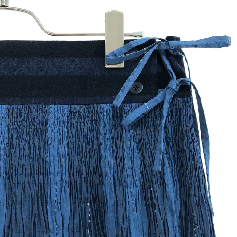 HaaT ISSEY MIYAKE / ハートイッセイミヤケ | キュプラ コットン チェック ギャザースカート | 2 | レディース