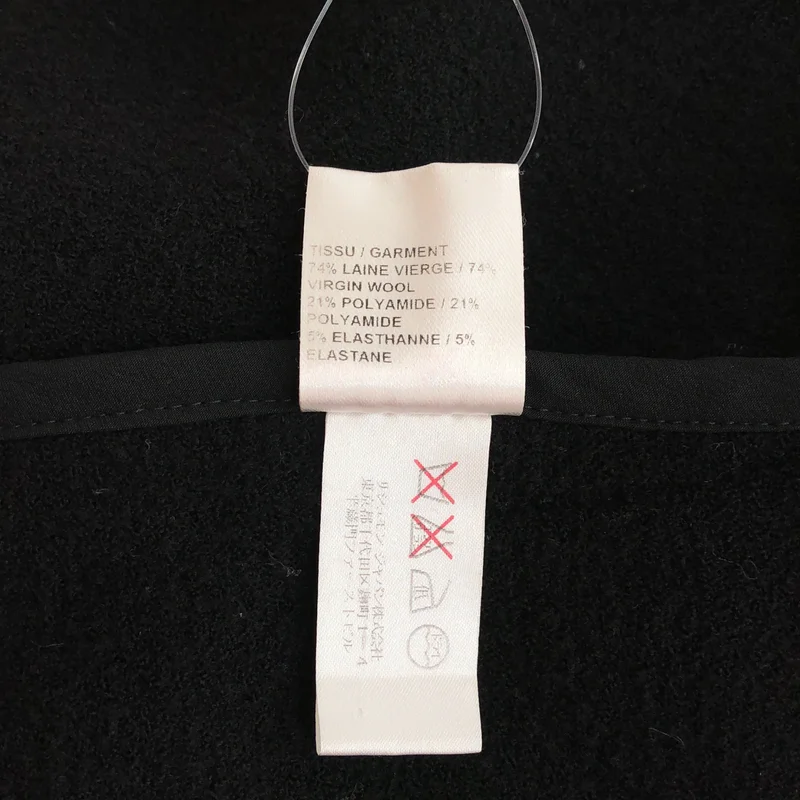 Chloe / クロエ | ウール ノーカラー パイピング ショートコート 14AVE13-14A060 | 34 | レディース