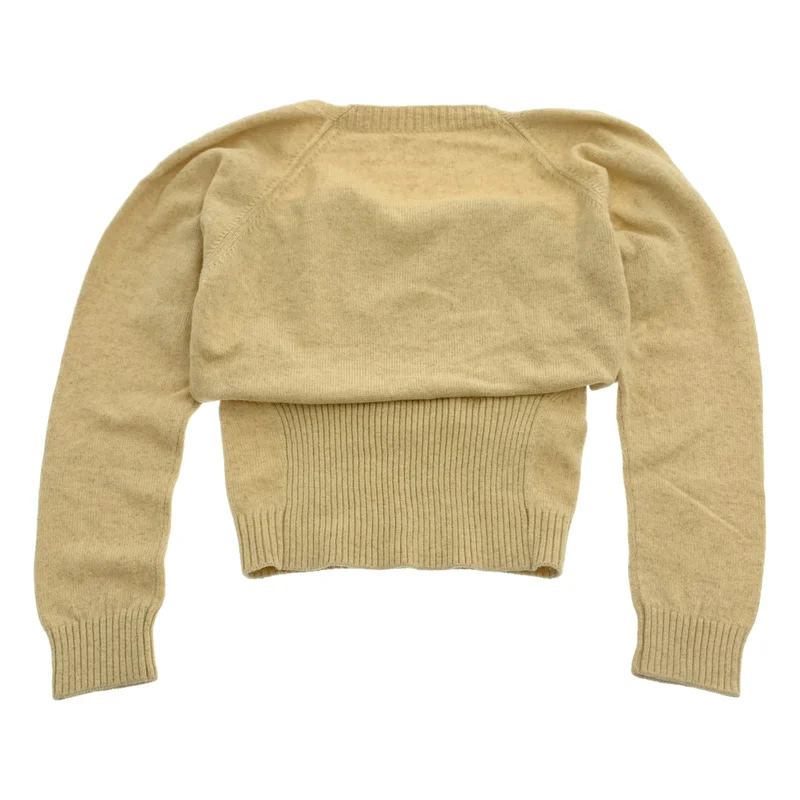 FUMIKA UCHIDA / フミカウチダ | 7G YAK SEPARATE BACK SWEATER レイヤーニット セーター | 36 | レディース