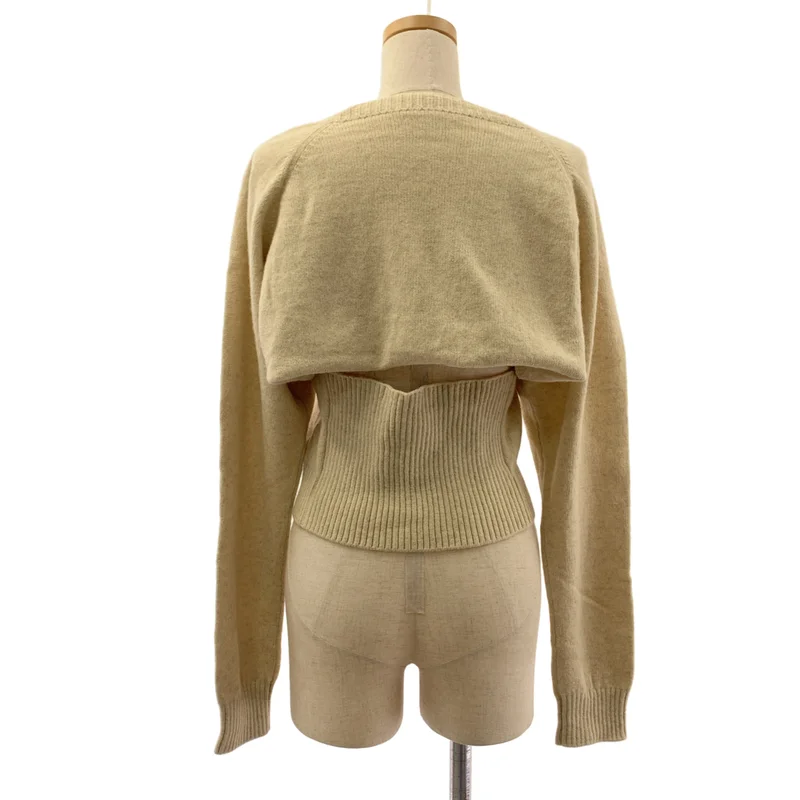 FUMIKA UCHIDA / フミカウチダ | 7G YAK SEPARATE BACK SWEATER レイヤーニット セーター | 36 | レディース