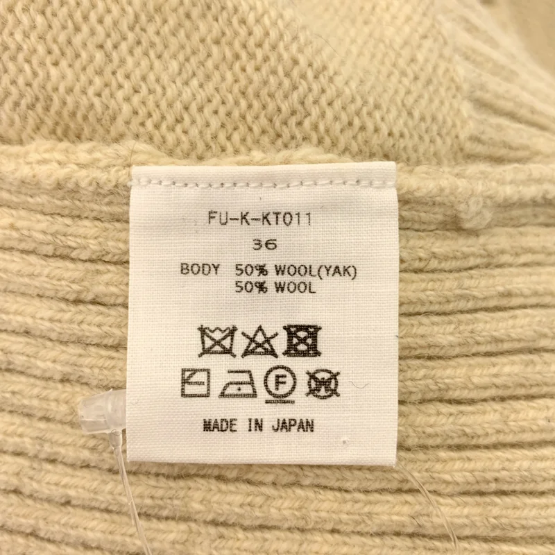 FUMIKA UCHIDA / フミカウチダ | 7G YAK SEPARATE BACK SWEATER レイヤーニット セーター | 36 | レディース