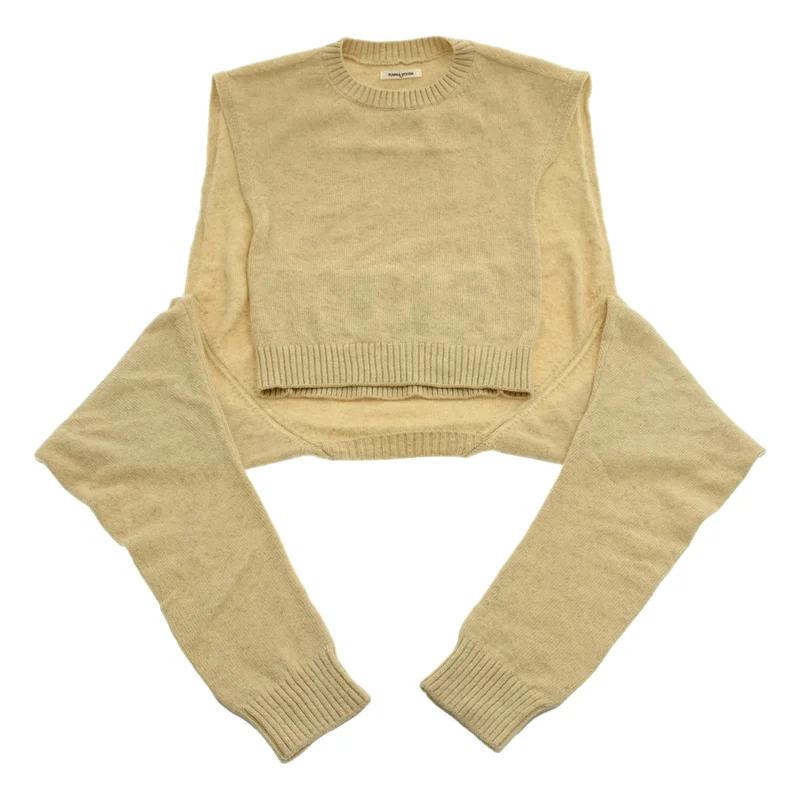 FUMIKA UCHIDA / フミカウチダ | 7G YAK SEPARATE BACK SWEATER レイヤーニット セーター | 36 | レディース