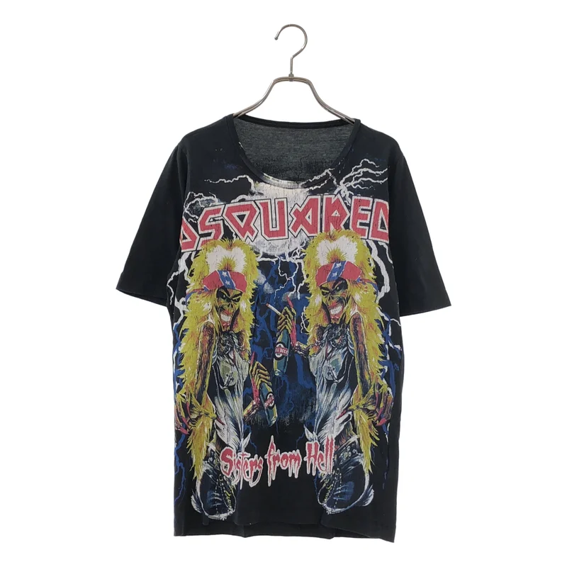 DSQUARED2 / ディースクエアード | メタルロゴ プリントTシャツ | L | レディース