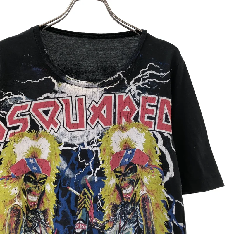 DSQUARED2 / ディースクエアード | メタルロゴ プリントTシャツ | L | レディース