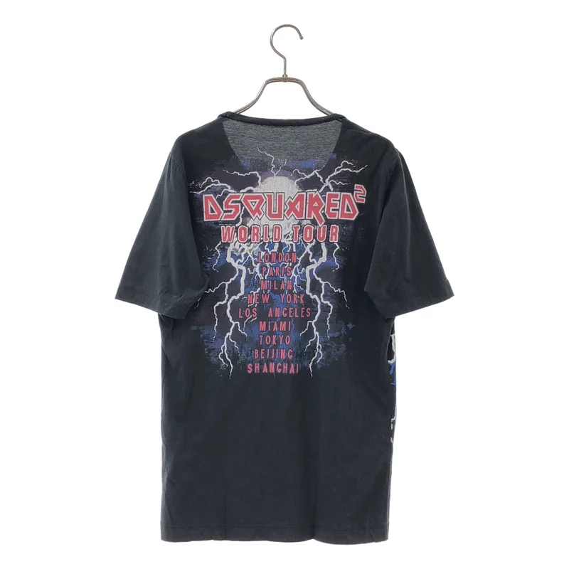 DSQUARED2 / ディースクエアード | メタルロゴ プリントTシャツ | L | レディース