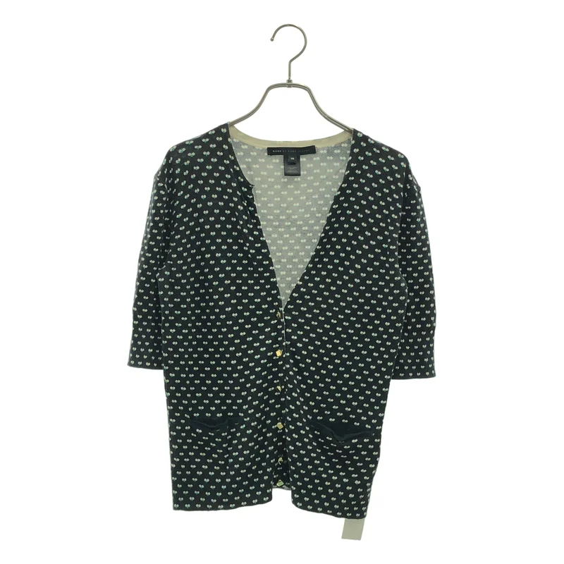 MARC BY MARC JACOBS / マークバイマークジェイコブス | コットン 総柄 ニット カーディガン | XS | レディース