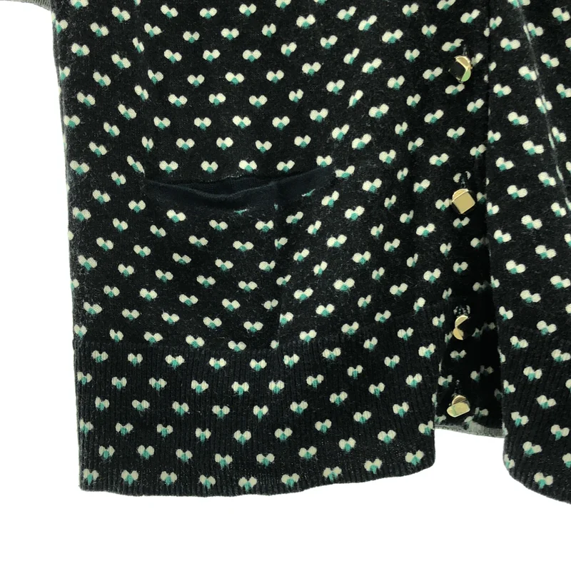 MARC BY MARC JACOBS / マークバイマークジェイコブス | コットン 総柄 ニット カーディガン | XS | レディース