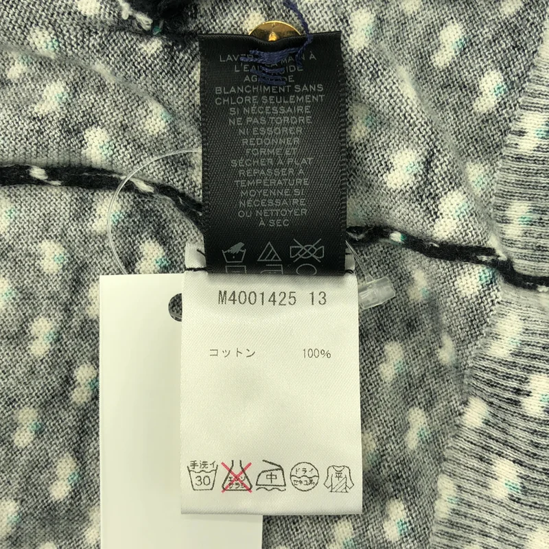 MARC BY MARC JACOBS / マークバイマークジェイコブス | コットン 総柄 ニット カーディガン | XS | レディース