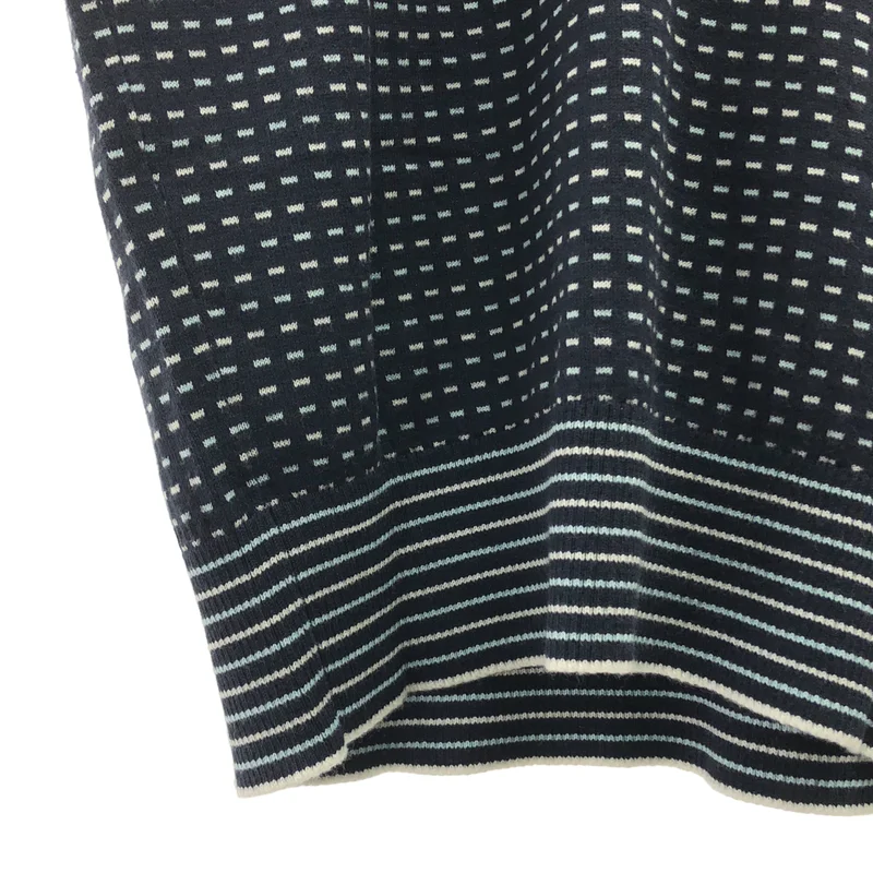 JOHN SMEDLEY / ジョンスメドレー | 海島綿 シーアイランドコットン 総柄 ノースリーブニット タンクトップ | S | レディース