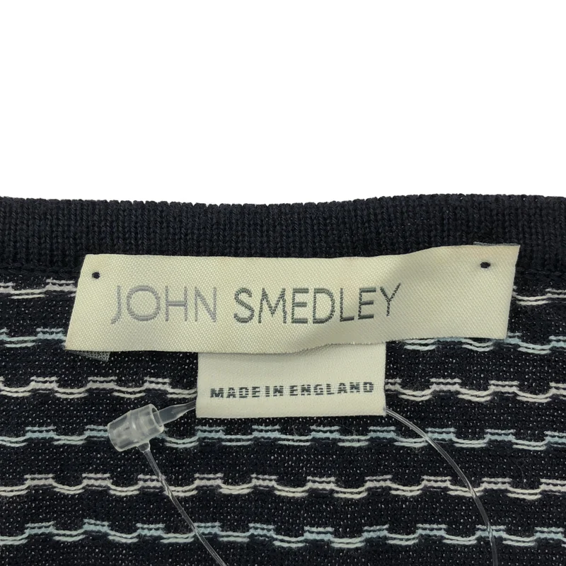 JOHN SMEDLEY / ジョンスメドレー | 海島綿 シーアイランドコットン 総柄 ノースリーブニット タンクトップ | S | レディース
