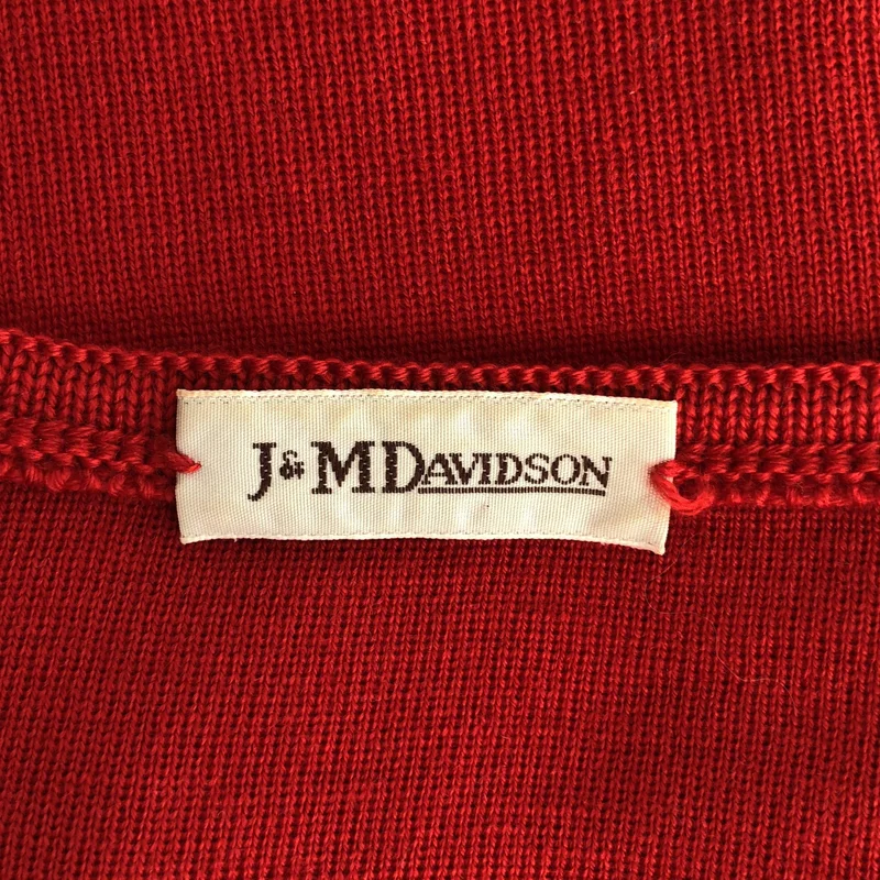 J&M DAVIDSON / ジェイアンドエムデヴィッドソン | ウール ノーカラーカーディガン | S | レディース