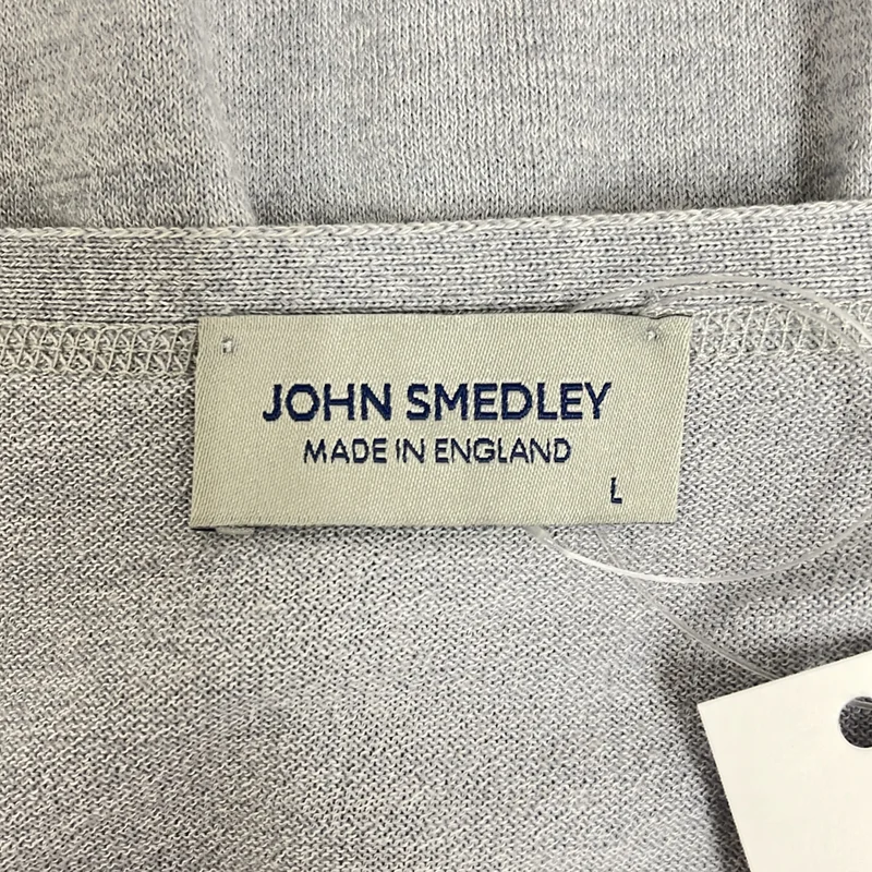 JOHN SMEDLEY / ジョンスメドレー | ウール コットン Vネックカーディガン | L | メンズ