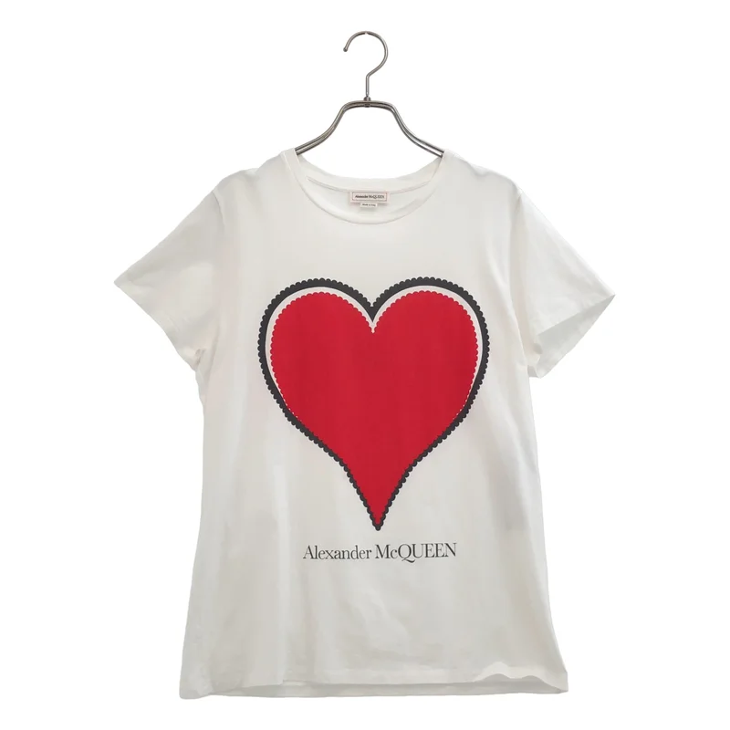 ALEXANDER MCQUEEN / アレキサンダーマックイーン | ハートプリント Tシャツ | 40 | レディース