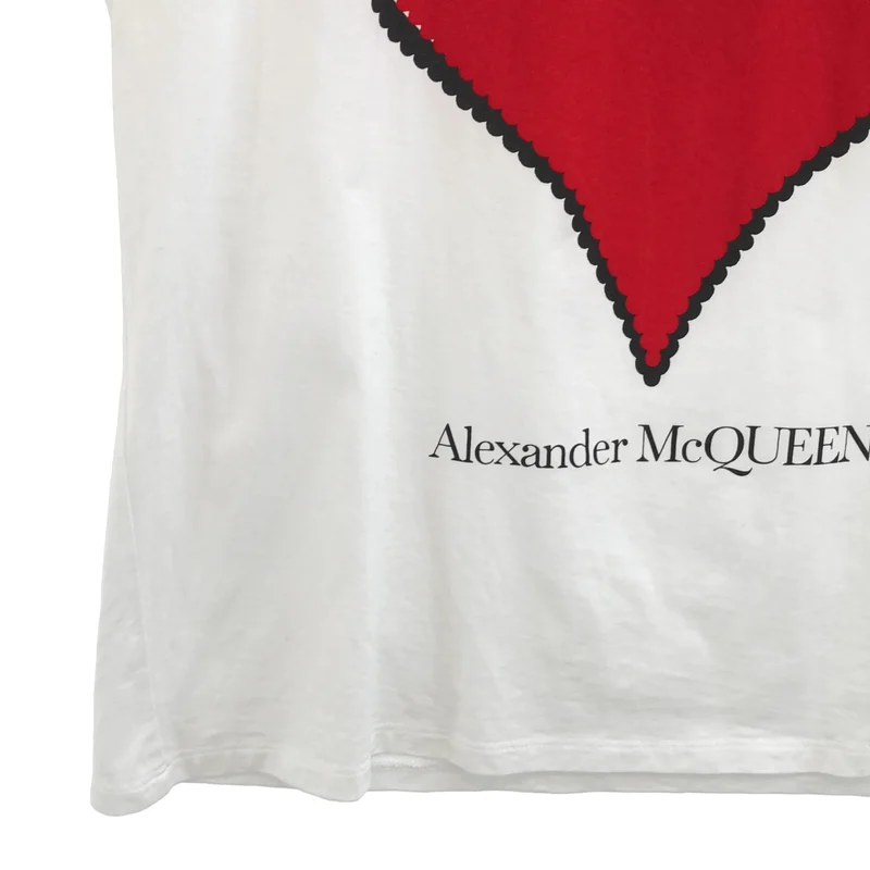 ALEXANDER MCQUEEN / アレキサンダーマックイーン | ハートプリント Tシャツ | 40 | レディース