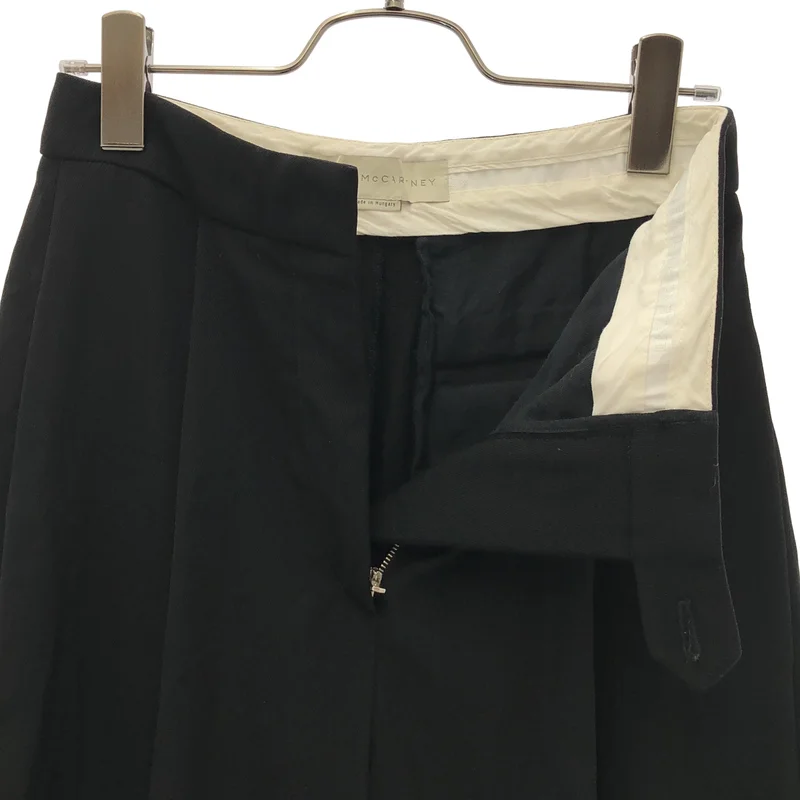STELLA McCARTNEY / ステラマッカートニー | ウール タック フレア ワイドパンツ | 34 | レディース