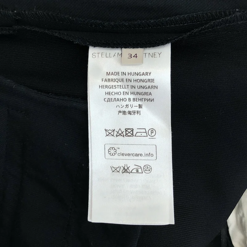 STELLA McCARTNEY / ステラマッカートニー | ウール タック フレア ワイドパンツ | 34 | レディース