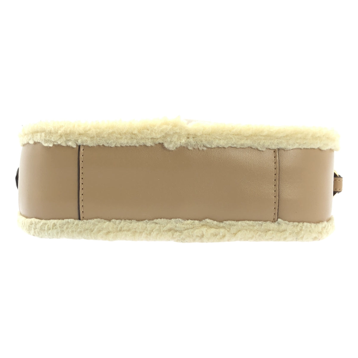 【美品】  STELLA McCARTNEY / ステラマッカートニー | Small Camera Bag Fff & Alter Mat / レザー ボア ロゴ ショルダーバッグ | ベージュ | レディース 美品】 STELLA McCARTNEY / ステラマッカートニー | Small Camera Bag