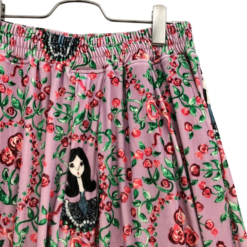 KIDILL / キディル | 2023AW | × MAYA SHIBASAKI / Wide Velour Pants / 総柄 ワイドベロアパンツ | 42 | メンズ