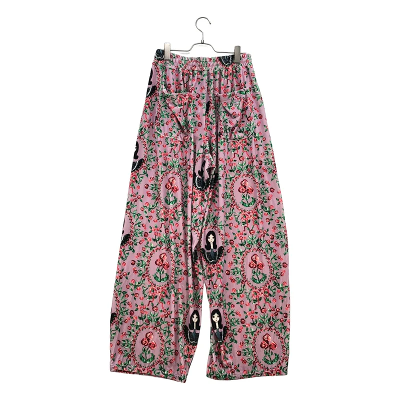 KIDILL / キディル | 2023AW | × MAYA SHIBASAKI / Wide Velour Pants / 総柄 ワイドベロアパンツ | 42 | メンズ