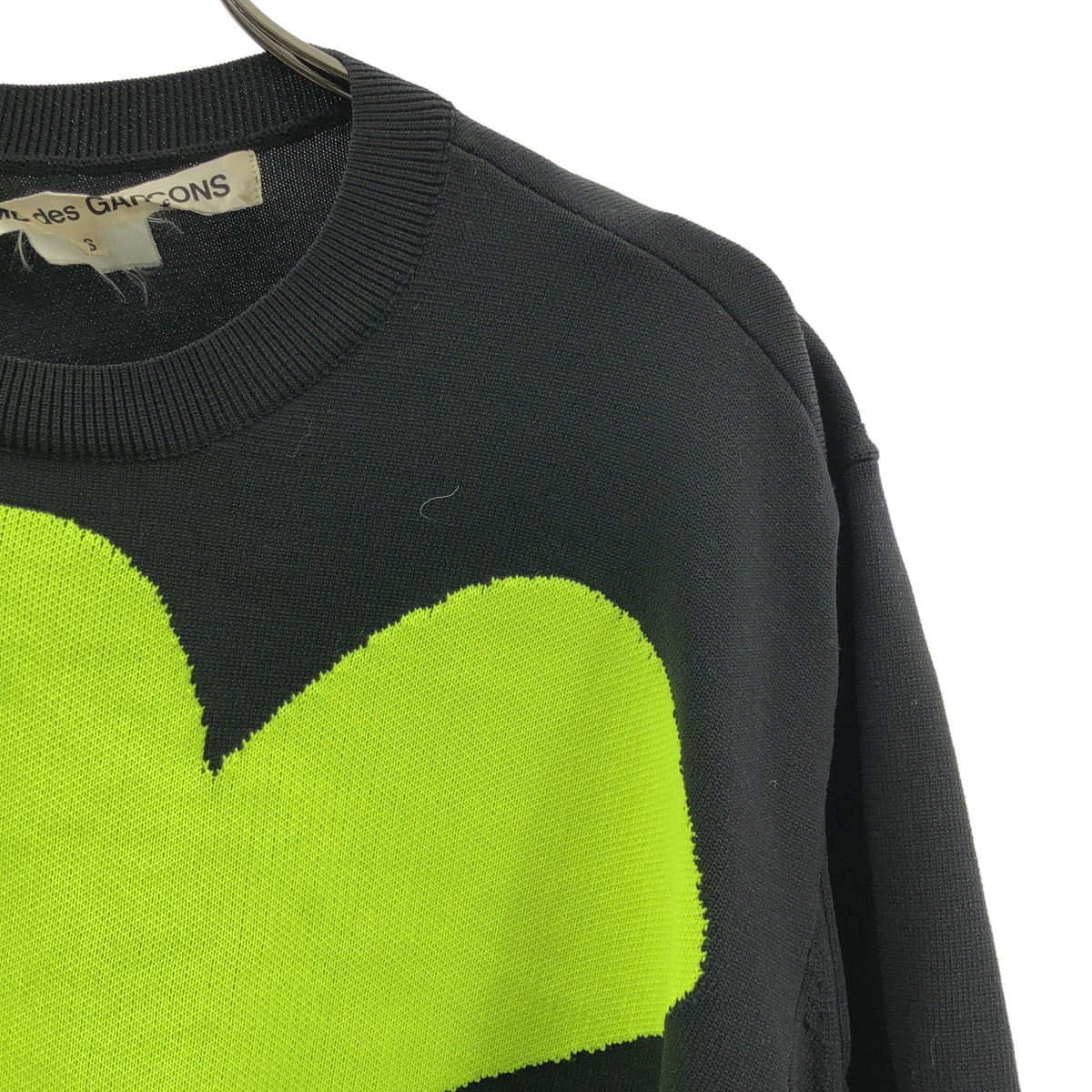 COMME des GARCONS / コムデギャルソン | 2022SS | フラワージャガードニット プルオーバー | S | ブラック/イエロー | レディース COMME des GARCONS / コムデギャルソン | 2022SS | フラワージャガード