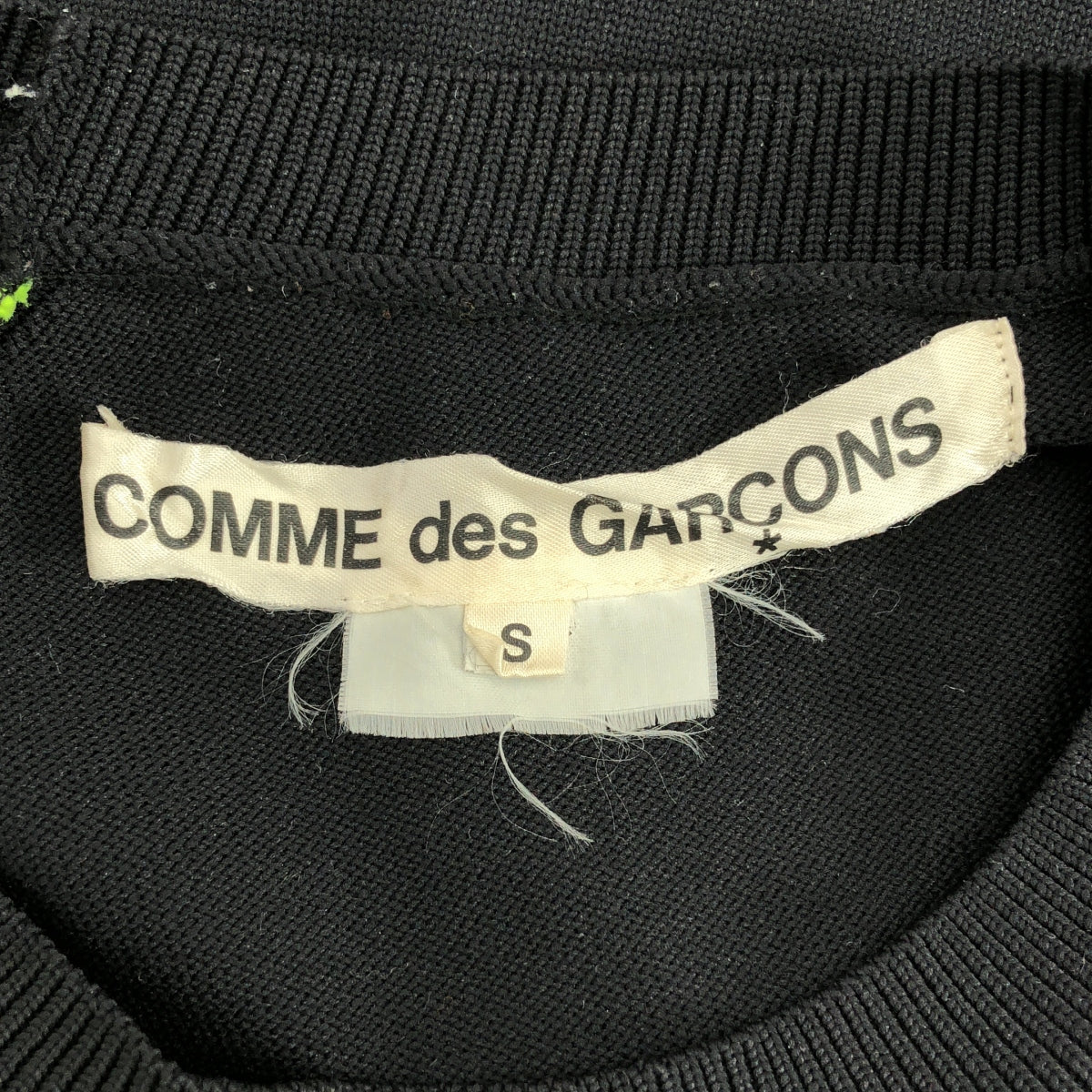 COMME des GARCONS / コムデギャルソン | 2022SS | フラワージャガードニット プルオーバー | S | ブラック/イエロー | レディース COMME des GARCONS / コムデギャルソン | 2022SS | フラワージャガード