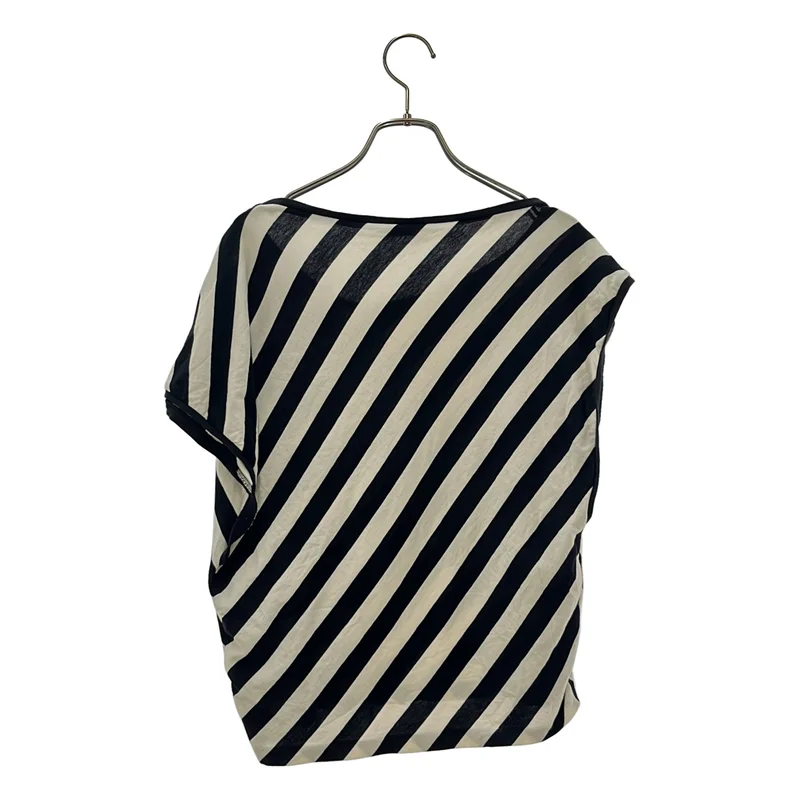 SAINT LAURENT PARIS / サンローランパリ | アシンメトリーTシャツ_半袖 | M | レディース