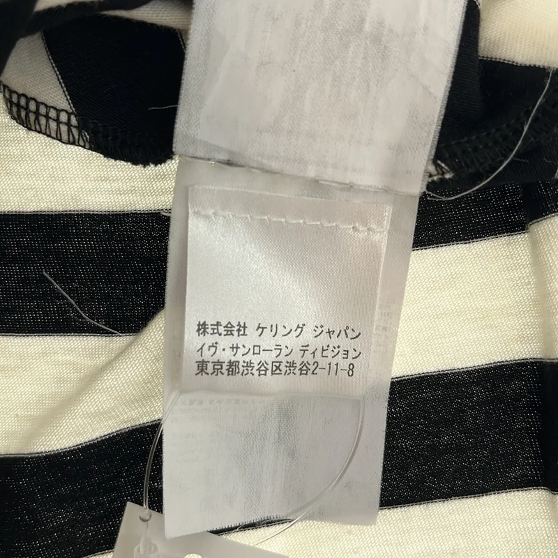 SAINT LAURENT PARIS / サンローランパリ | アシンメトリーTシャツ_半袖 | M | レディース