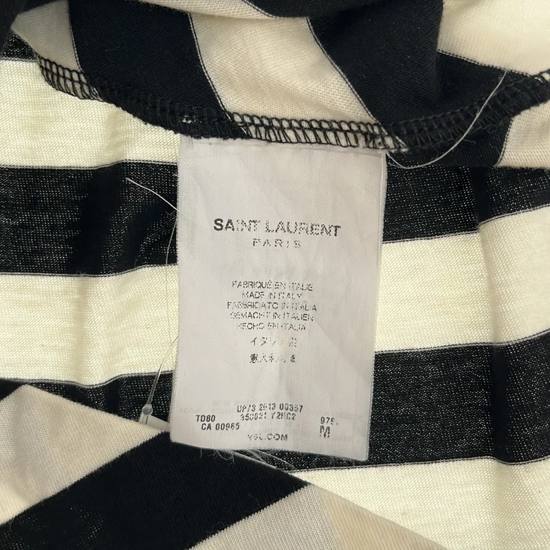 SAINT LAURENT PARIS / サンローランパリ | アシンメトリーTシャツ_半袖 | M | レディース