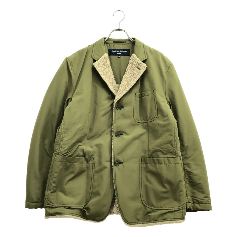 COMME des GARCONS HOMME / コムデギャルソンオム | 2020AW | コットン ナイロン ボア切り替え テーラードジャケット | M | メンズ