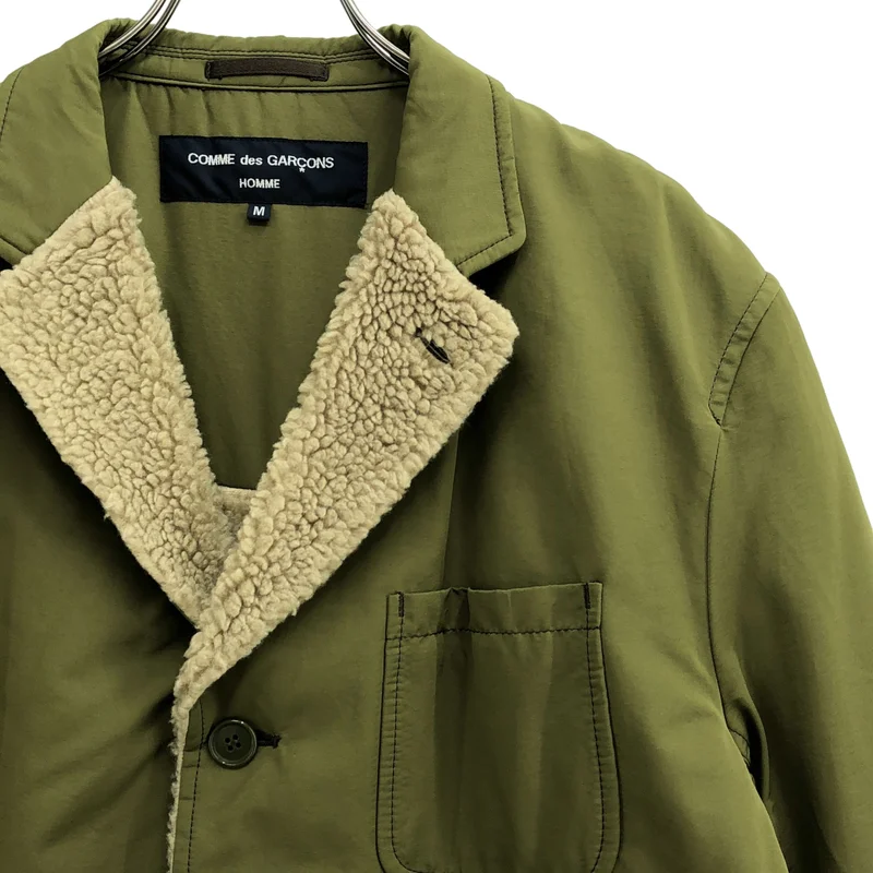 COMME des GARCONS HOMME / コムデギャルソンオム | 2020AW | コットン ナイロン ボア切り替え テーラードジャケット | M | メンズ