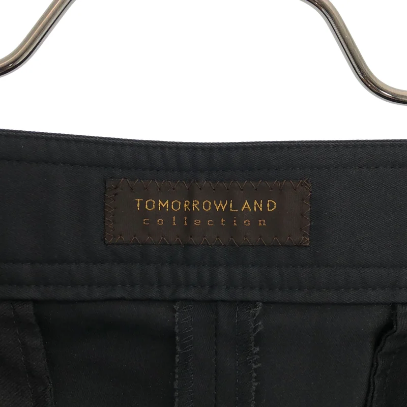TOMORROWLAND collection / トゥモローランドコレクション | コットンギャバジン タックワイドパンツ | 36 | レディース